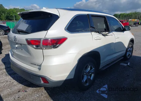 2015 Toyota Highlander Limited Platinum V6 из США, поврежденный, VIN 5TDDKRFH1FS105505